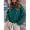 image:imageANRABESS Women Oversized Cozy Knit Sweaters 2026 Fall Fashion OutfitsDark Green
