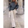 image:imageANRABESS Women Oversized Cozy Knit Sweaters 2026 Fall Fashion OutfitsDark Grey