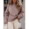 image:imageANRABESS Women Oversized Cozy Knit Sweaters 2026 Fall Fashion OutfitsGray Purple
