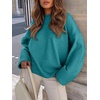image:imageANRABESS Women Oversized Cozy Knit Sweaters 2026 Fall Fashion OutfitsGreen Blue