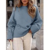 image:imageANRABESS Women Oversized Cozy Knit Sweaters 2026 Fall Fashion OutfitsLake Blue