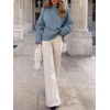 image:imageANRABESS Women Oversized Cozy Knit Sweaters 2026 Fall Fashion OutfitsLake Blue