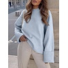 image:imageANRABESS Women Oversized Cozy Knit Sweaters 2026 Fall Fashion OutfitsLight Blue