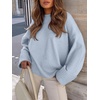 image:imageANRABESS Women Oversized Cozy Knit Sweaters 2026 Fall Fashion OutfitsLight Blue