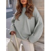 image:imageANRABESS Women Oversized Cozy Knit Sweaters 2026 Fall Fashion OutfitsLight Grey
