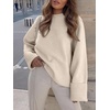 image:imageANRABESS Women Oversized Cozy Knit Sweaters 2026 Fall Fashion OutfitsParchment