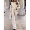 image:imageANRABESS Women Oversized Cozy Knit Sweaters 2026 Fall Fashion OutfitsParchment