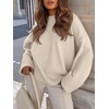 image:imageANRABESS Women Oversized Cozy Knit Sweaters 2026 Fall Fashion OutfitsParchment