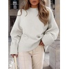 image:imageANRABESS Women Oversized Cozy Knit Sweaters 2026 Fall Fashion OutfitsWhite