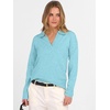 image:imageANRABESS Women Polo V Neck Lightweight Fall SweatersLight Blue