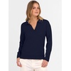 image:imageANRABESS Women Polo V Neck Lightweight Fall SweatersNavy Blue