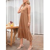 image:imageANRABESS Women Summer Sleeveless Maxi Dresses Casual Flowy Tiered SundressLight Rust