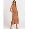 image:imageANRABESS Women Summer Sleeveless Maxi Dresses Casual Flowy Tiered SundressLight Rust