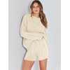 image:imageANRABESS Womens 2 Piece Outfits Fall Sweater Lounge SetsBeige