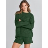 image:imageANRABESS Womens 2 Piece Outfits Fall Sweater Lounge SetsDeep Green