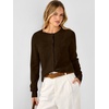 image:imageANRABESS Womens Button Down Lightweight Cardigan SweatersCoffee