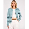 image:imageANRABESS Womens Button Down Lightweight Cardigan SweatersLight Blue Stripe
