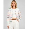 image:imageANRABESS Womens Button Down Lightweight Cardigan SweatersRainbow Stripe