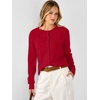 image:imageANRABESS Womens Button Down Lightweight Cardigan SweatersRed