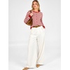 image:imageANRABESS Womens Button Down Lightweight Cardigan SweatersRed Beige Pink Stripe