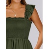 image:imageANRABESS Womens Casual Summer Dress Boho Smocked Beach Cute Teen SundressArmy Green