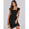 image:imageANRABESS Womens Casual Summer Dress Boho Smocked Beach Cute Teen SundressBlack