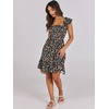 image:imageANRABESS Womens Casual Summer Dress Boho Smocked Beach Cute Teen SundressFloral Colorful Black