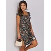 image:imageANRABESS Womens Casual Summer Dress Boho Smocked Beach Cute Teen SundressFloral Colorful Black