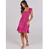 image:imageANRABESS Womens Casual Summer Dress Boho Smocked Beach Cute Teen SundressHot Pink