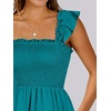 image:imageANRABESS Womens Casual Summer Dress Boho Smocked Beach Cute Teen SundressLake Green