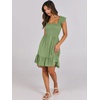 image:imageANRABESS Womens Casual Summer Dress Boho Smocked Beach Cute Teen SundressLight Green