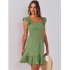 image:imageANRABESS Womens Casual Summer Dress Boho Smocked Beach Cute Teen SundressLight Green