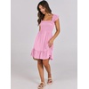 image:imageANRABESS Womens Casual Summer Dress Boho Smocked Beach Cute Teen SundressPink