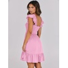 image:imageANRABESS Womens Casual Summer Dress Boho Smocked Beach Cute Teen SundressPink
