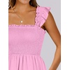 image:imageANRABESS Womens Casual Summer Dress Boho Smocked Beach Cute Teen SundressPink
