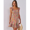 image:imageANRABESS Womens Casual Summer Dress Boho Smocked Beach Cute Teen SundressPrint Floral Colour