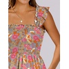 image:imageANRABESS Womens Casual Summer Dress Boho Smocked Beach Cute Teen SundressPrint Floral Colour