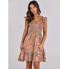 image:imageANRABESS Womens Casual Summer Dress Boho Smocked Beach Cute Teen SundressPrint Floral Colour