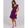 image:imageANRABESS Womens Casual Summer Dress Boho Smocked Beach Cute Teen SundressPurple Red