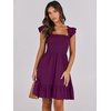 image:imageANRABESS Womens Casual Summer Dress Boho Smocked Beach Cute Teen SundressPurple Red