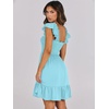image:imageANRABESS Womens Casual Summer Dress Boho Smocked Beach Cute Teen SundressSky Blue