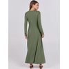image:imageANRABESS Womens Fall Long Sleeve Casual Maxi DressArmy Green