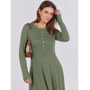 image:imageANRABESS Womens Fall Long Sleeve Casual Maxi DressArmy Green