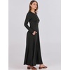 image:imageANRABESS Womens Fall Long Sleeve Casual Maxi DressBlack