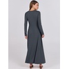 image:imageANRABESS Womens Fall Long Sleeve Casual Maxi DressDark Gray
