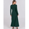 image:imageANRABESS Womens Fall Long Sleeve Casual Maxi DressDeep Green