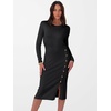 image:imageANRABESS Womens Fall Long Sleeve Ribbed Knit Bodycon Midi Sweater DressBlack