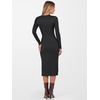 image:imageANRABESS Womens Fall Long Sleeve Ribbed Knit Bodycon Midi Sweater DressBlack