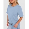image:imageANRABESS Womens Half Sleeve TShirts Wrinkle Free TopsLight Blue