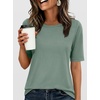 image:imageANRABESS Womens Half Sleeve TShirts Wrinkle Free TopsLight Green